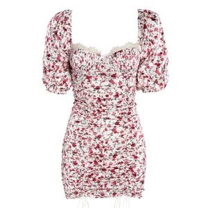 For Love And Lemons Melrose Dress White Floral XL NEW